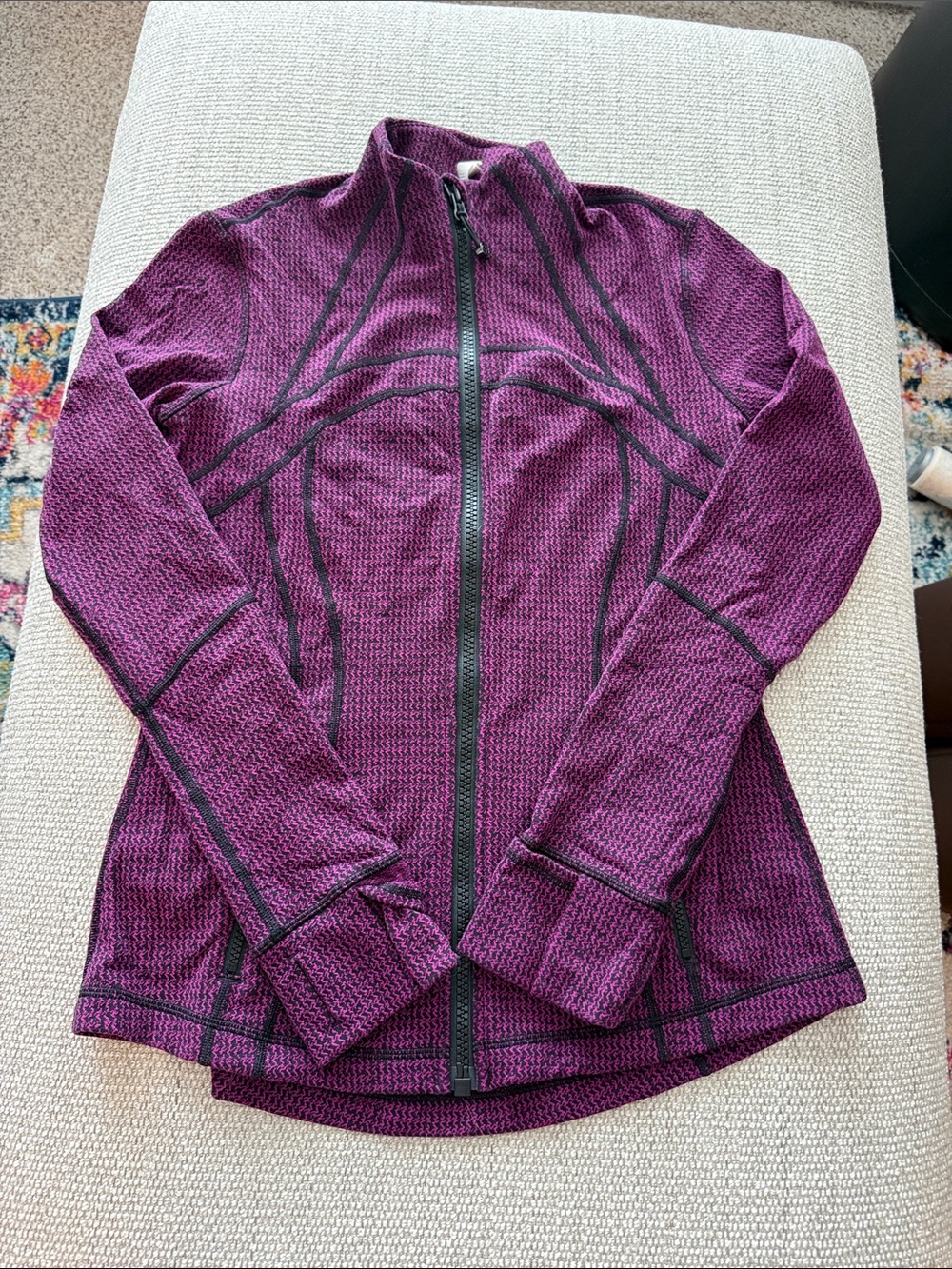 Lululemon Women’s Purple Full-Zip Utility Jacket with Contour Seams